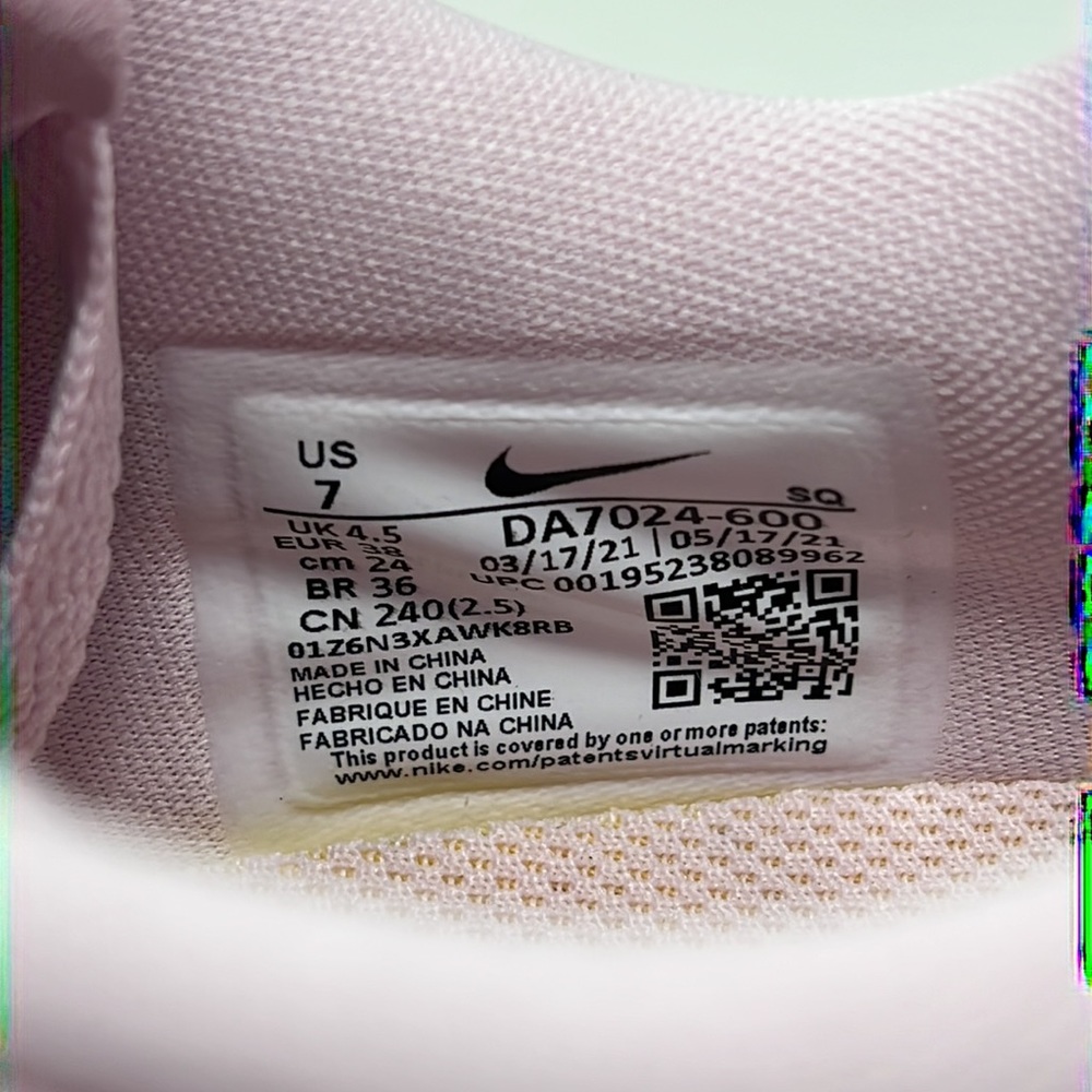 Nike W Air Force 1 Fontanka Foam Pink Valentine's Day Women's 7 7.5 8 DA7024-600 - Picture 9 of 11